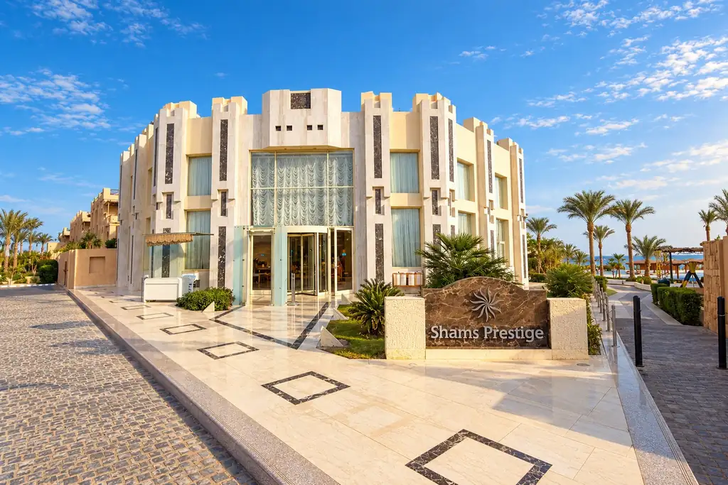 KI-Illustration: Eingang im Shams Prestige Abu Soma